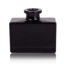 matte black glass aroma diffuser bottle with rectangle shape 100ml